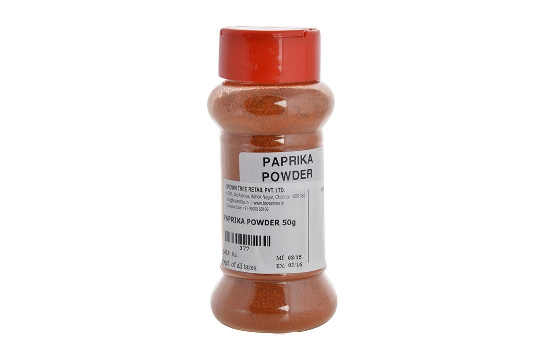 Brown Tree Paprika Powder    Plastic Bottle  50 grams